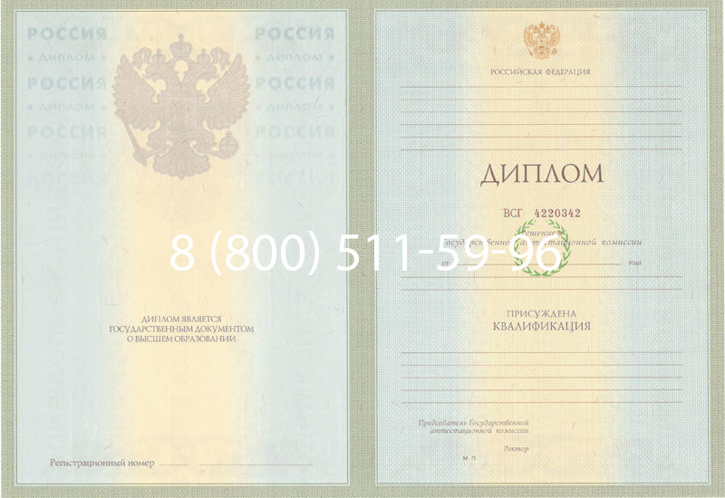 Купить Диплом специалиста 2003-2009 годов в Уфе